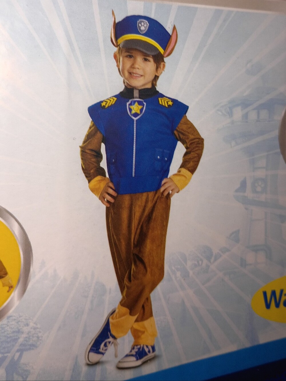 Paw Patrol Chase Police Pup Costume NEW Sm(6-7)